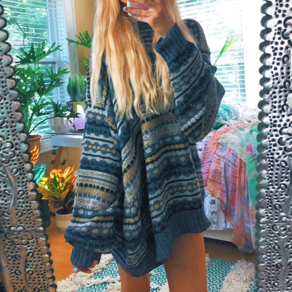 Sweaters - aezel oregon coast chunky oversized sweater